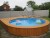 Каркасный бассейн 250х150см Лагуна морозоустойчивый круглый, цвет платина, скиммер + форсунка