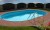 Каркасный бассейн 1000х300х125см Лагуна морозоустойчивый овальный (вкапываемый), скиммер + форсунка