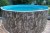 Морозоустойчивый бассейн 450х125см Лагуна круглый цвет камень, лестница, фильтр насос, скиммер, песок