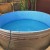 Морозоустойчивый бассейн 250х125см Лагуна круглый  цвет шоколад, лестница, фильтр насос, скиммер, песок