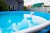 Морозоустойчивый бассейн 488х125см Larimar круглый цвет платина, лестница, фильтр насос, скиммер, песок