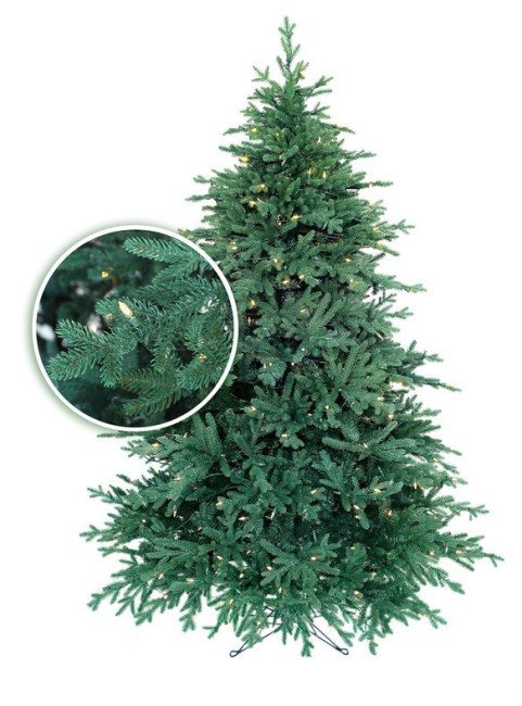 Искусственная елка Delux Elizabeth 214 см Ре + Пвх с электрогирляндой Christmas Market TM CM17-232