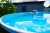 Морозоустойчивый бассейн 457х125см Larimar круглый цвет платина, лестница, фильтр насос, скиммер, песок