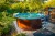 Морозоустойчивый бассейн 244х125см Larimar круглый цвет шоколад, лестница, фильтр насос, скиммер, песок