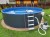 Каркасный бассейн 250х125см Лагуна морозоустойчивый круглый, цвет платина, скиммер + форсунка