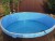 Каркасный бассейн 350х125см Лагуна морозоустойчивый круглый, цвет платина, скиммер + форсунка